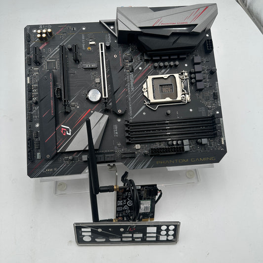 ASROCK B365 Phantom Gaming 4 Motherboard Black with WiFi Card