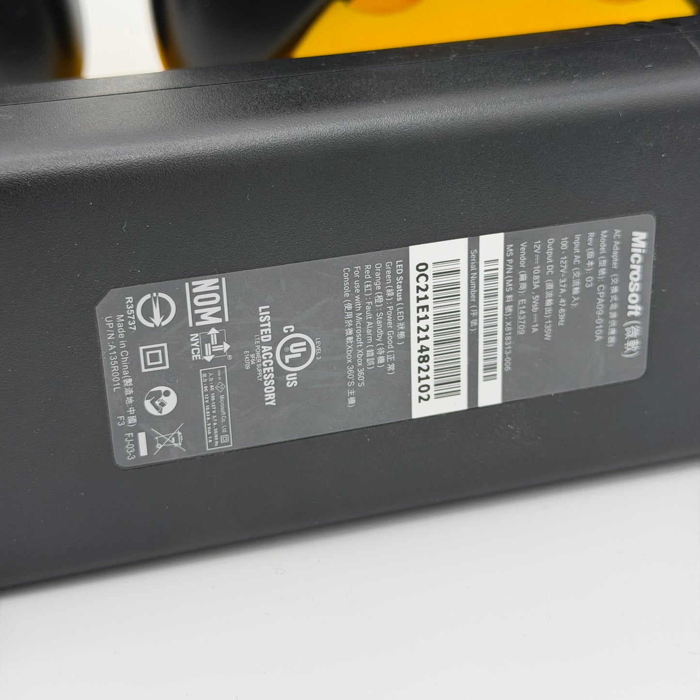 Microsoft Xbox 360 Controllers and Power Supply CPA09 010A