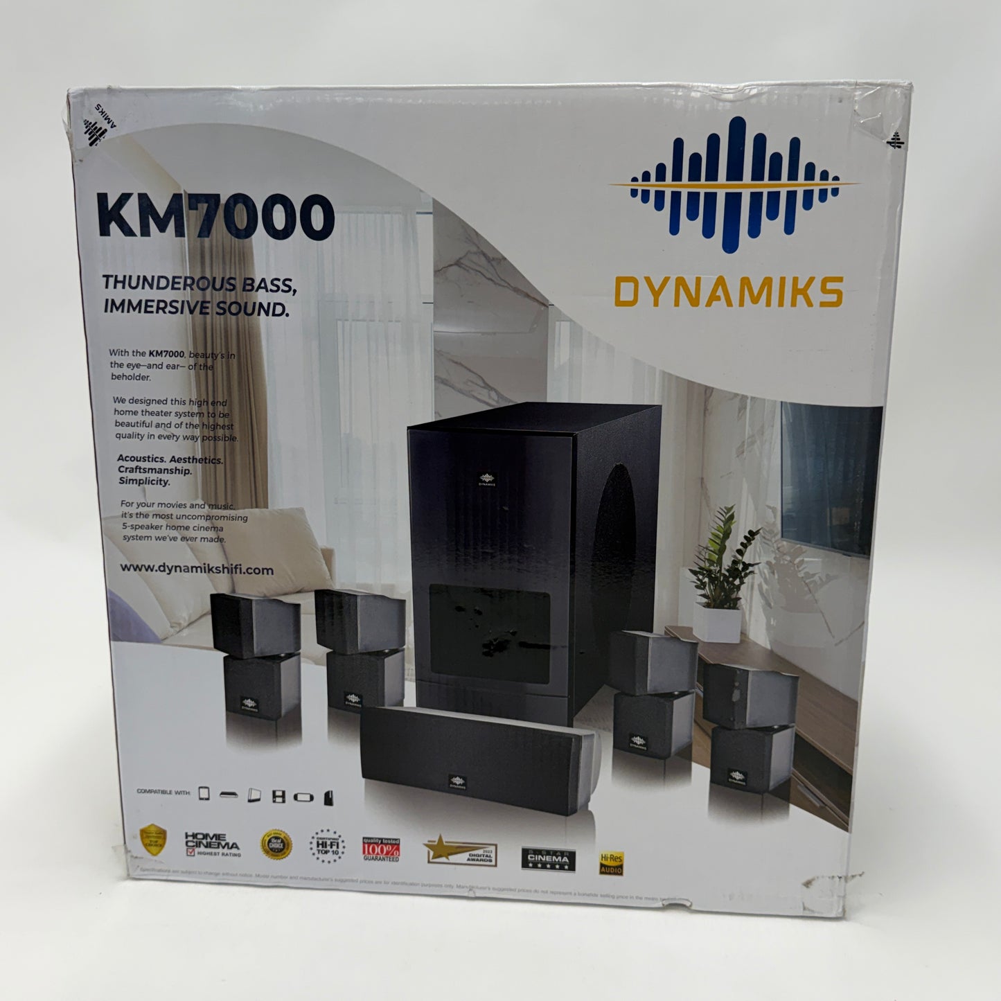 Dynamiks KM7000 Home Audio Surround Sound New In Box