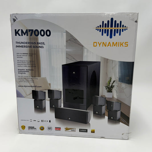 Dynamiks KM7000 Home Audio Surround Sound New In Box