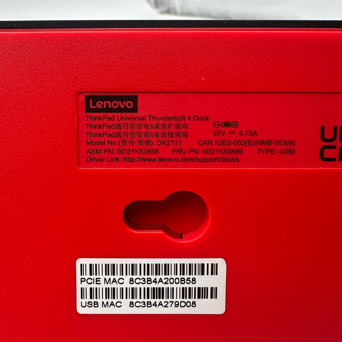 Lenovo Universal Thunderbolt 4 Dock
