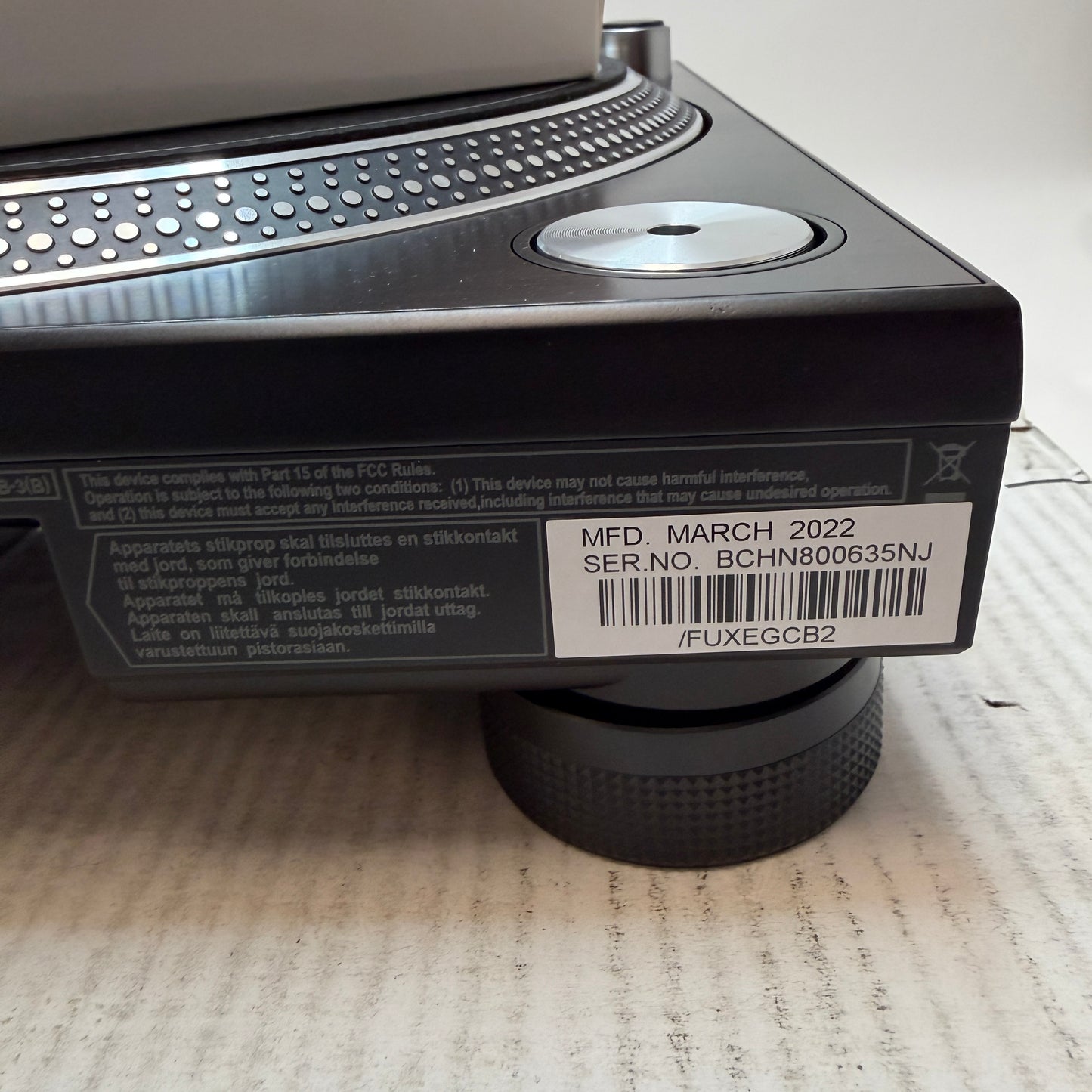 Pioneer PLX 1000 Turntable With Box