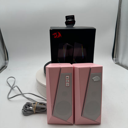 Redragon Waltz Stereo RGB Gaming Speakers GS510 Pink