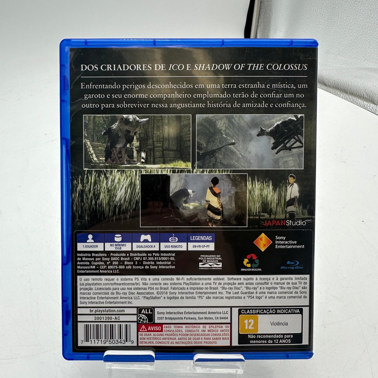 PlayStation 4 The Last Guardian Brazilian Portuguese CIB READ