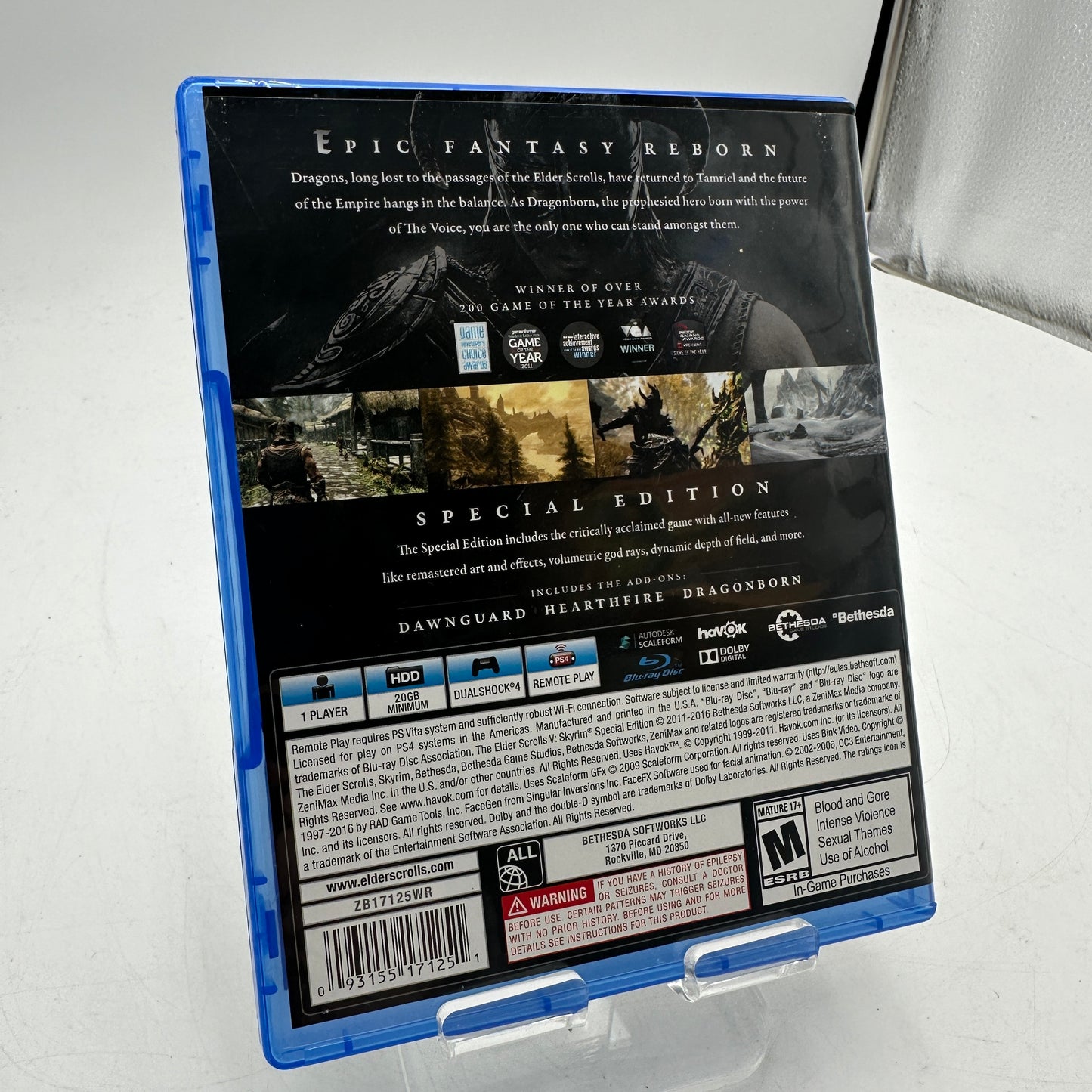 Elder Scrolls V: Skyrim Special Edition PlayStation 4