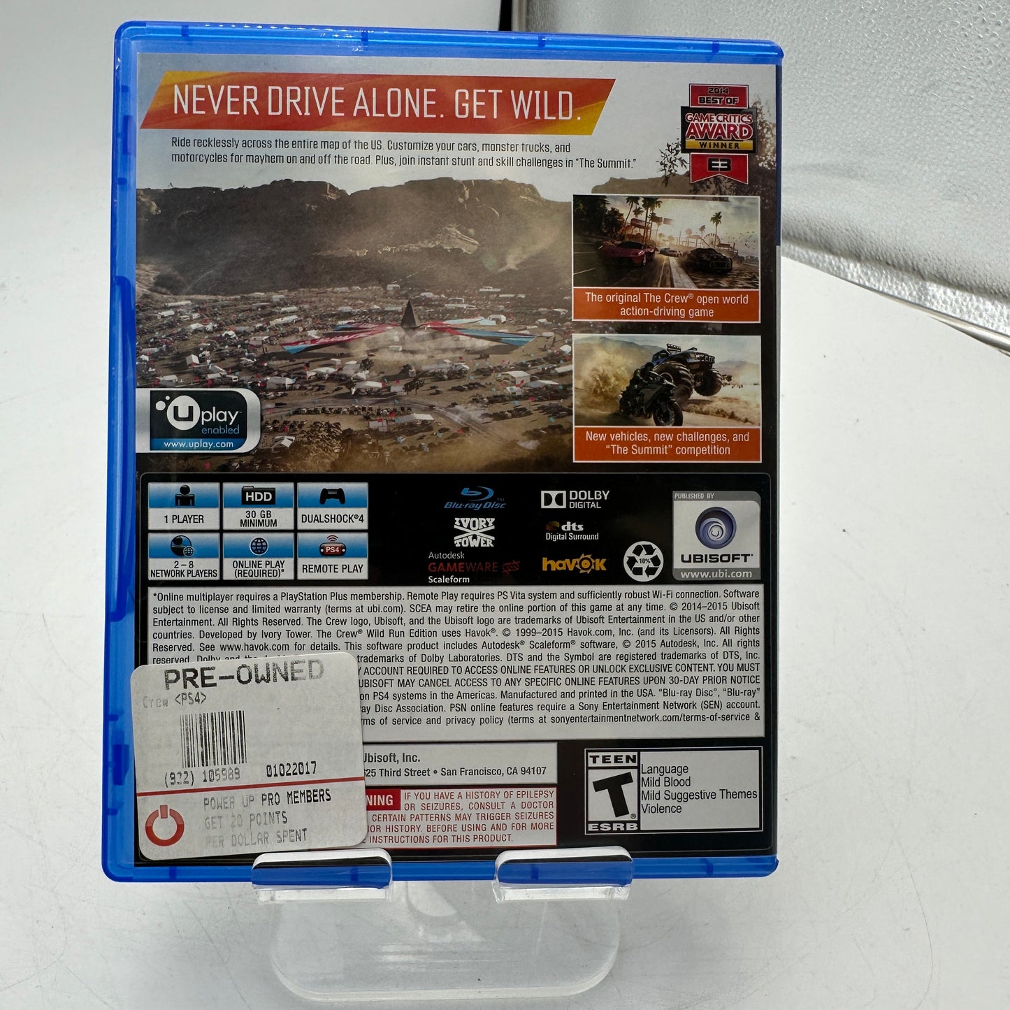 PlayStation 4 The Crew Wild Run Edition CIB