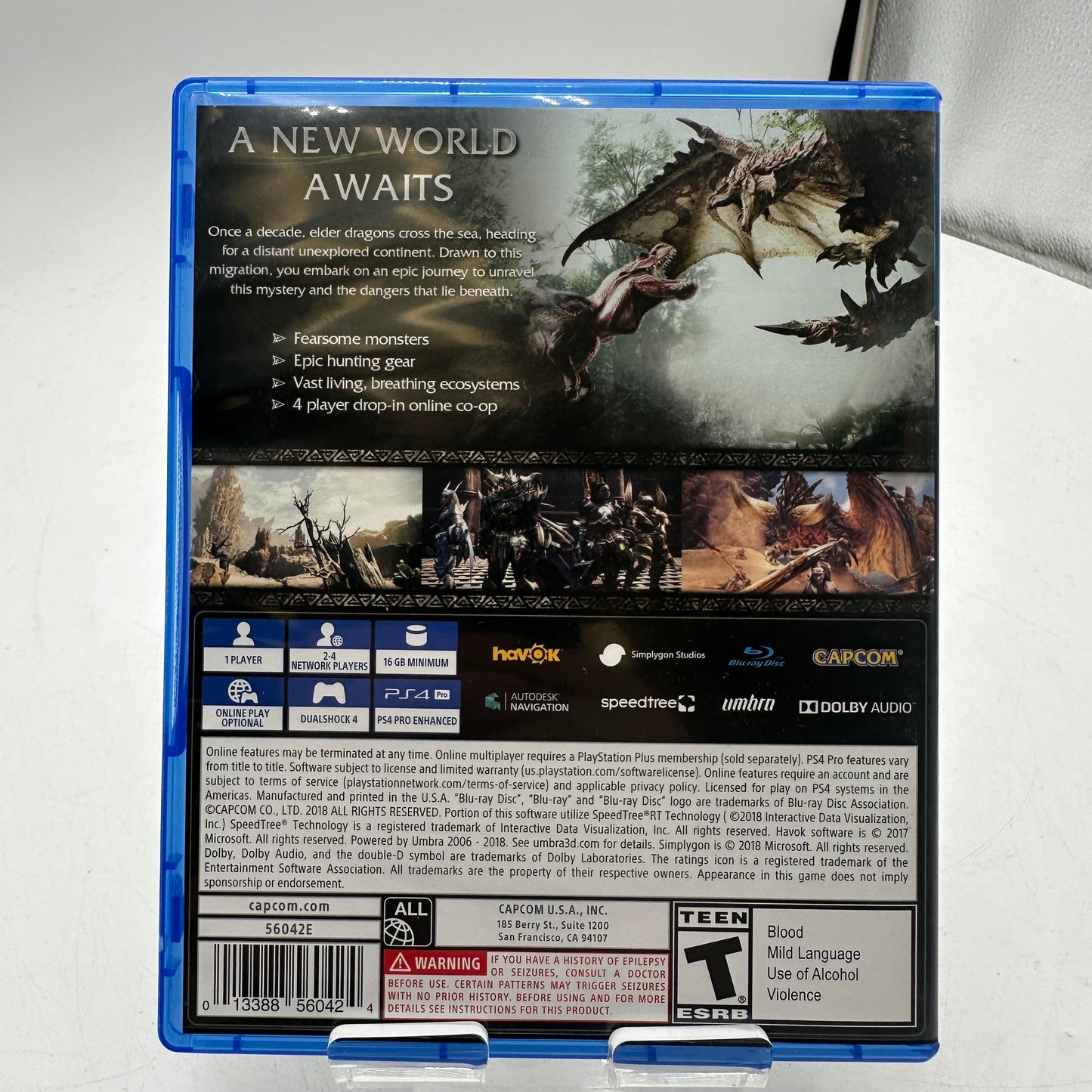 Monster Hunter: World for PS4 CIB
