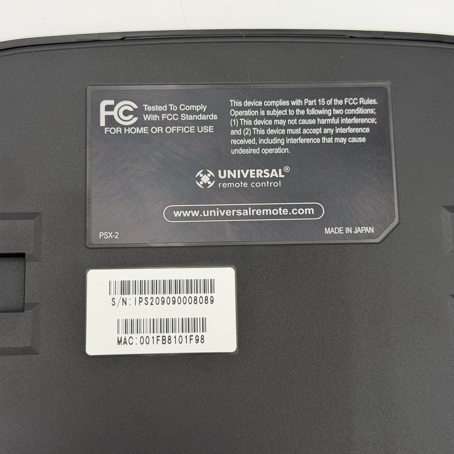 URC PSX-2 Television Universal Remote