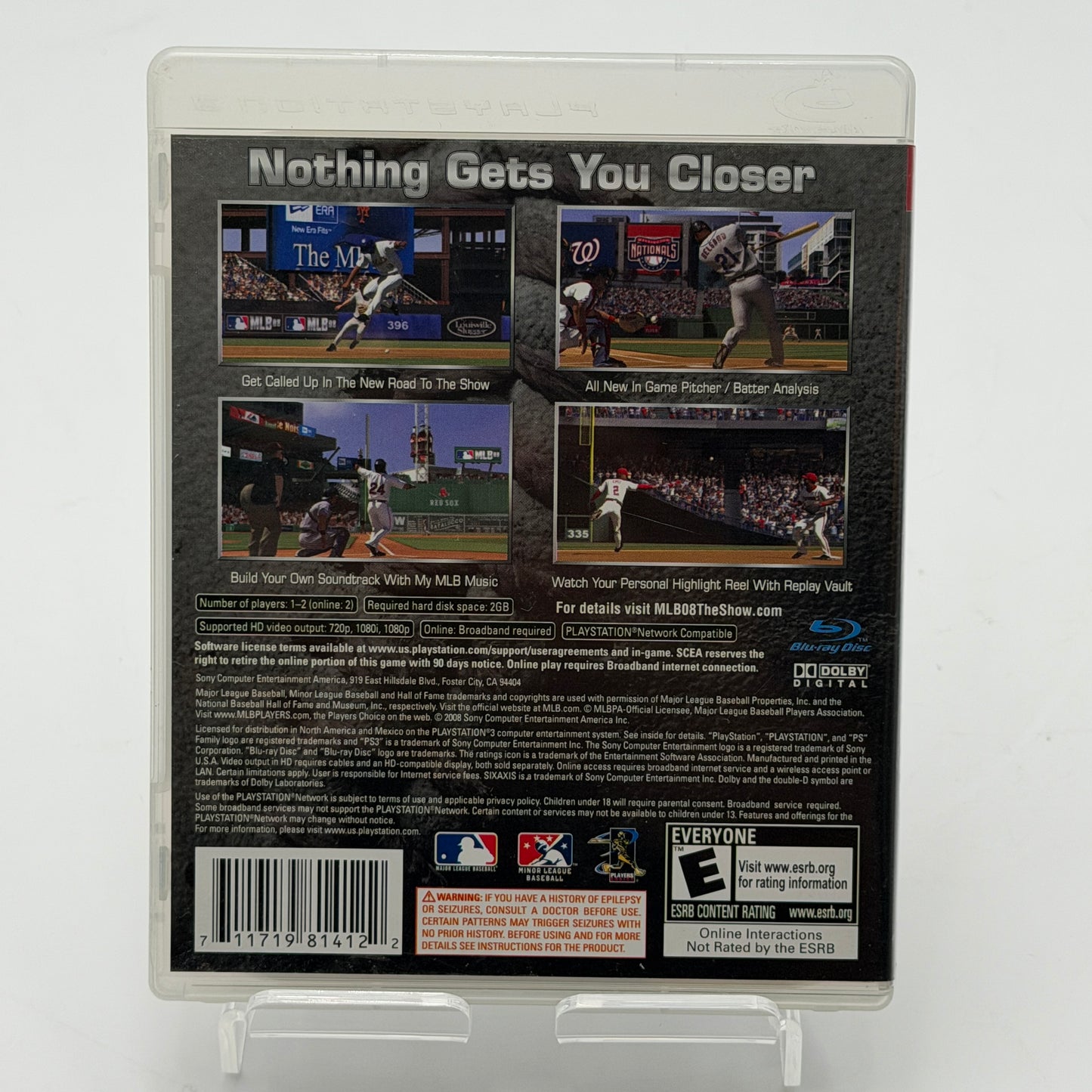 Playstation 3 MLB 08 The Show Black with Box