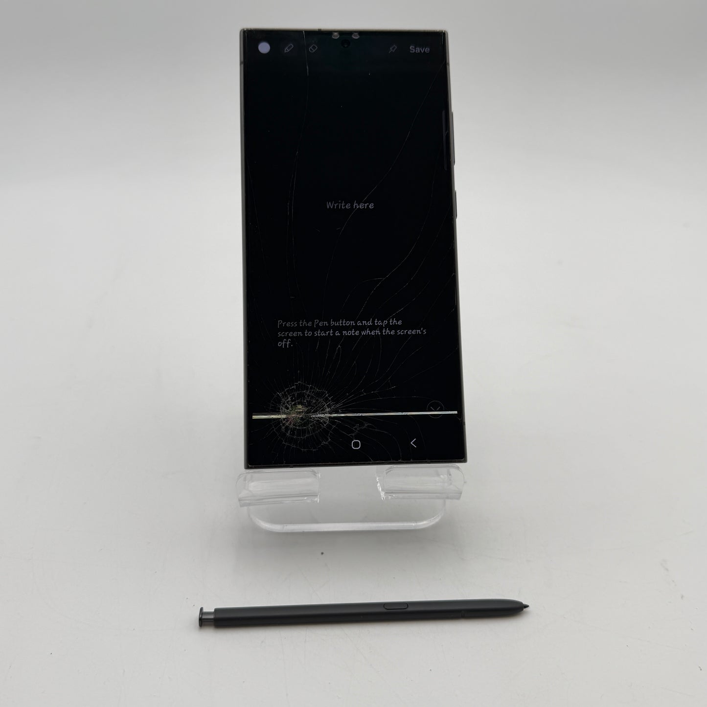 FL02-29863 - Samsung Galaxy S24 Ultra 512GB Black for Parts and Repair AT&T Broken