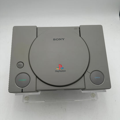 Sony PlayStation 1 SCPH-1001 Black Console with 2 Controllers TESTED