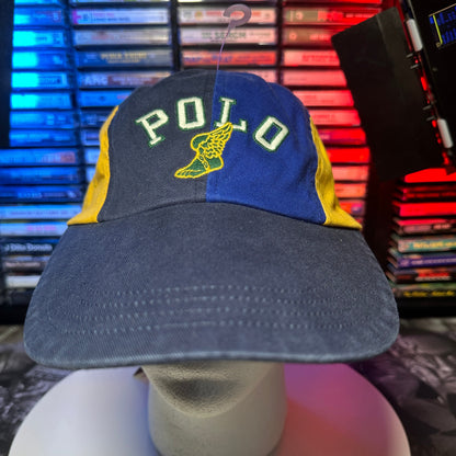 NWT Polo Ralph Lauren P-Wing Stadium Color-Blocked Twill Four-Panel Cap Hat SZ L/XL