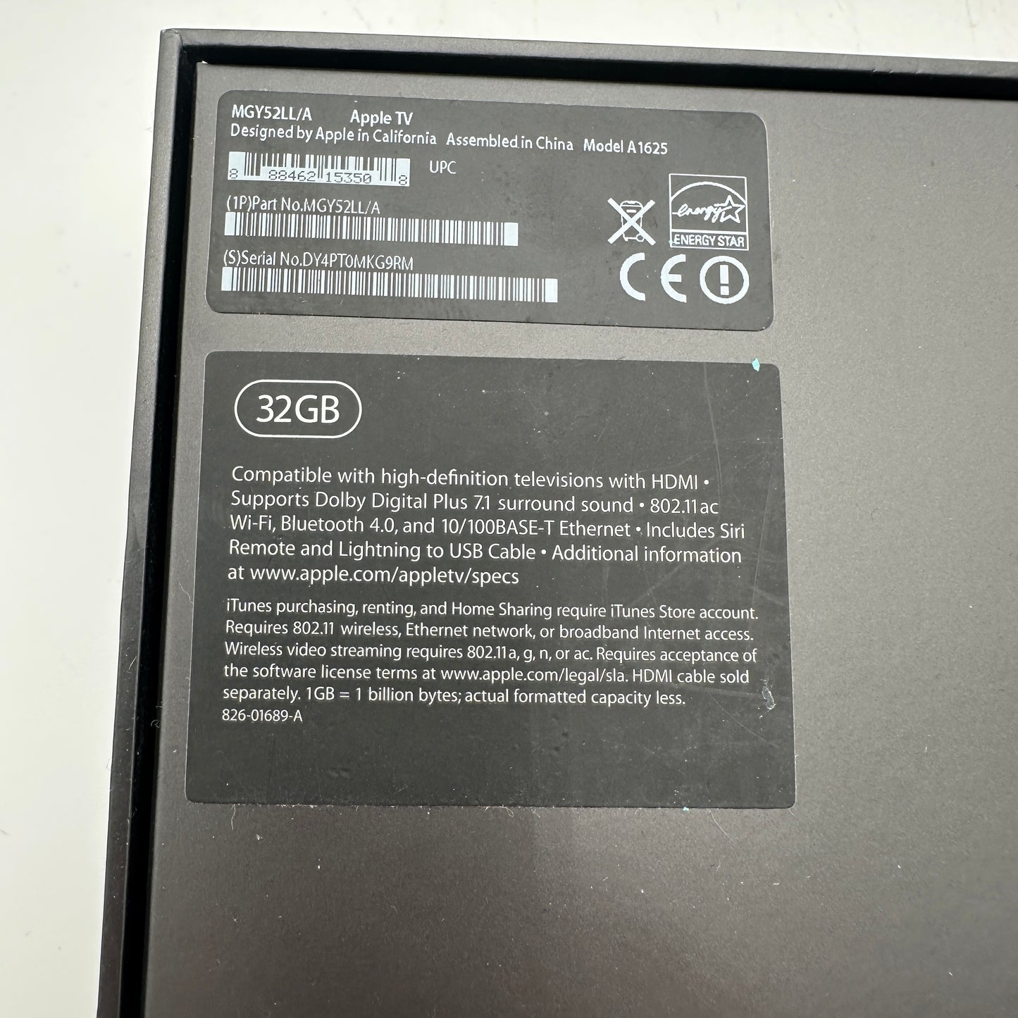 Apple TV HD A1625