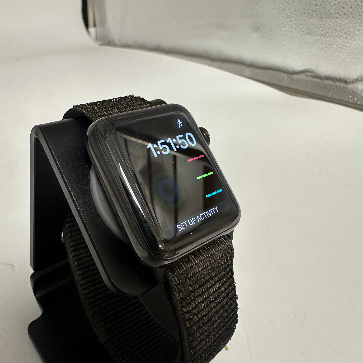 Unlocked Apple Watch Series 3 Cellular A1861 42mm Stainless w/ Charger