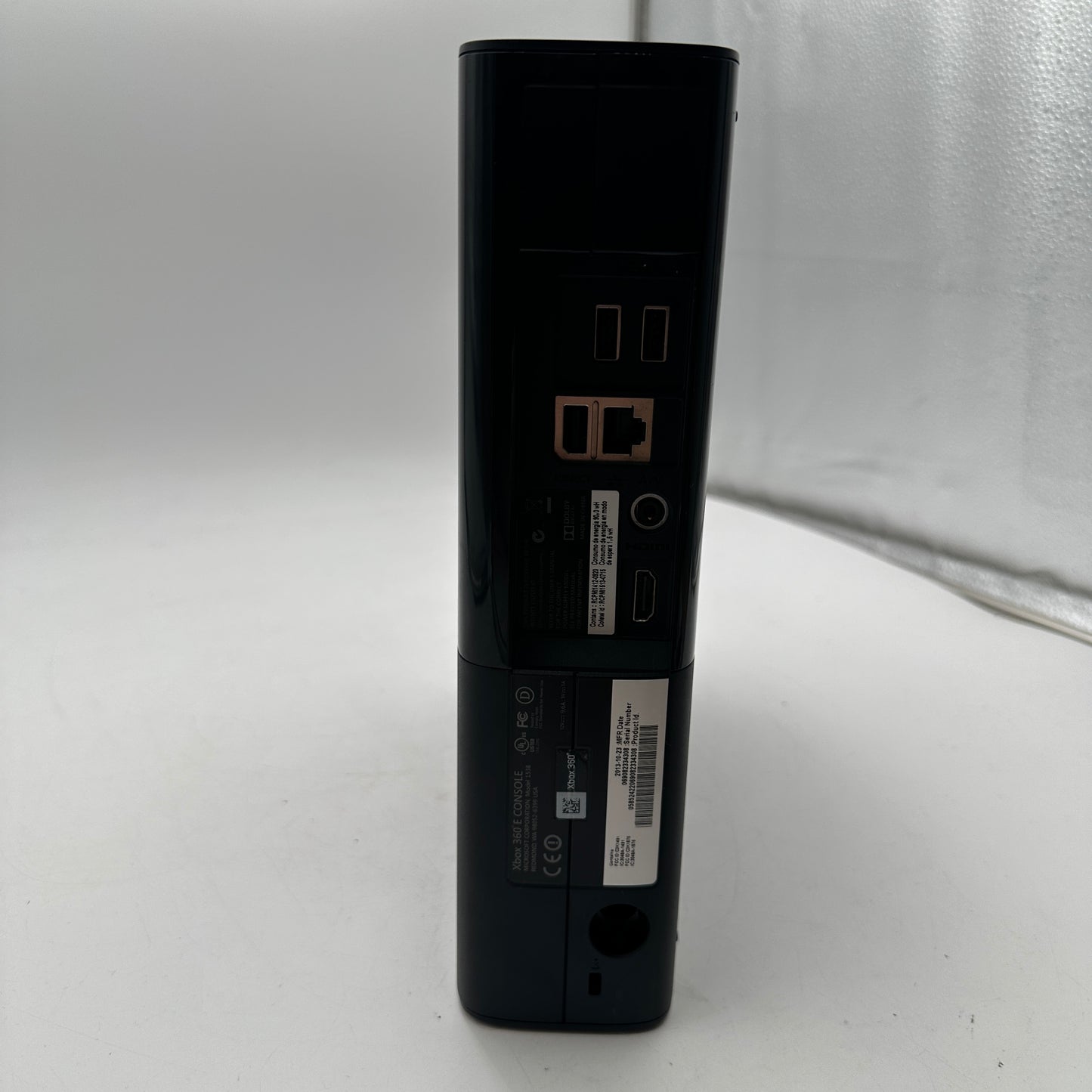 Microsoft Xbox 360 E (1538) 2013 Console, Black, 4GB with 2 Controllers