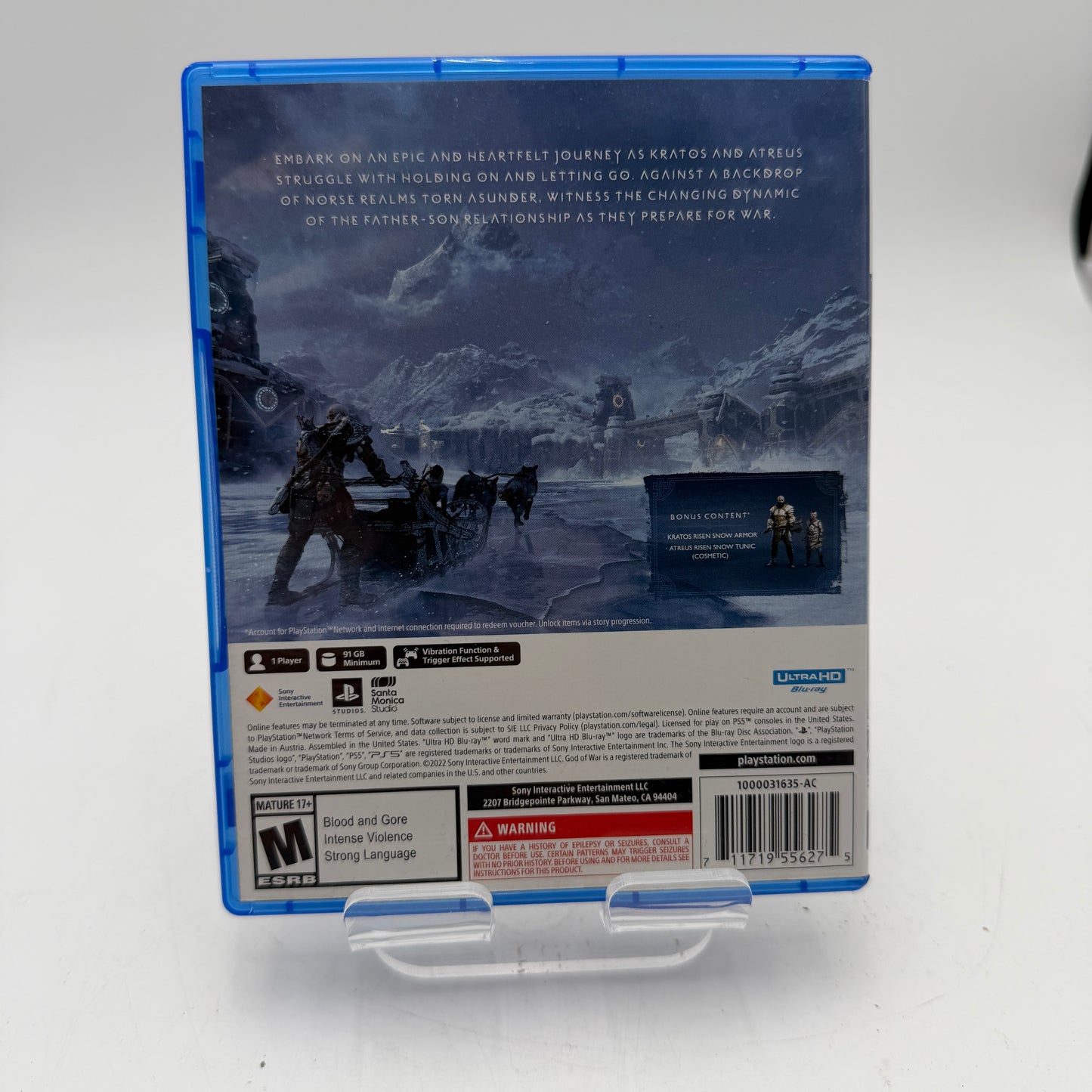 Playstation 5 God of War Ragnarok Launch Edition with Box