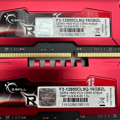 G.SKILL Ripjaws Z 16gb 4x4GB DDR3 Computer Memory Kit