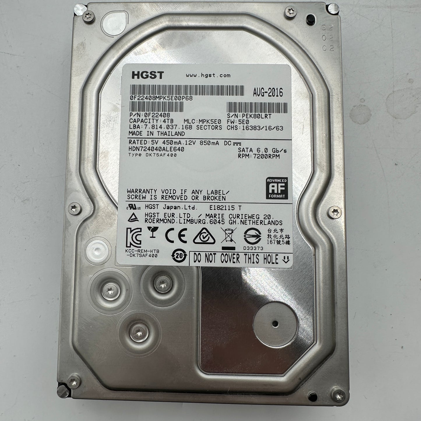 HGST 4TB HDD 7200 RPM Computer Internal Hard Drive