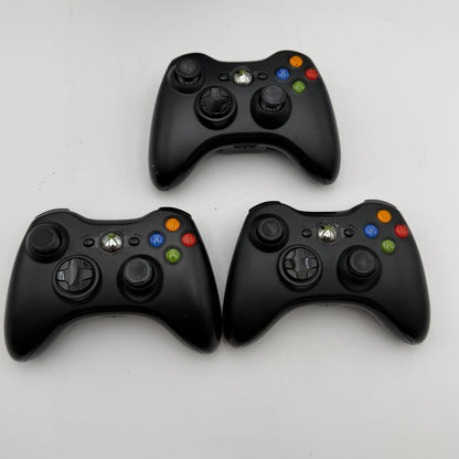 Microsoft Xbox 360 Lot of Two With 3 Controllers and Rechargeable Batteries