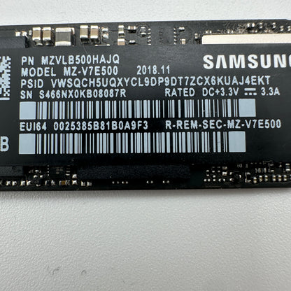 Samsung 970 EVO 500GB NVMe M.2 SSD Internal Drive