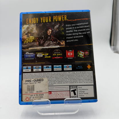 PlayStation 4 Infamous Second Son Video Game With Box