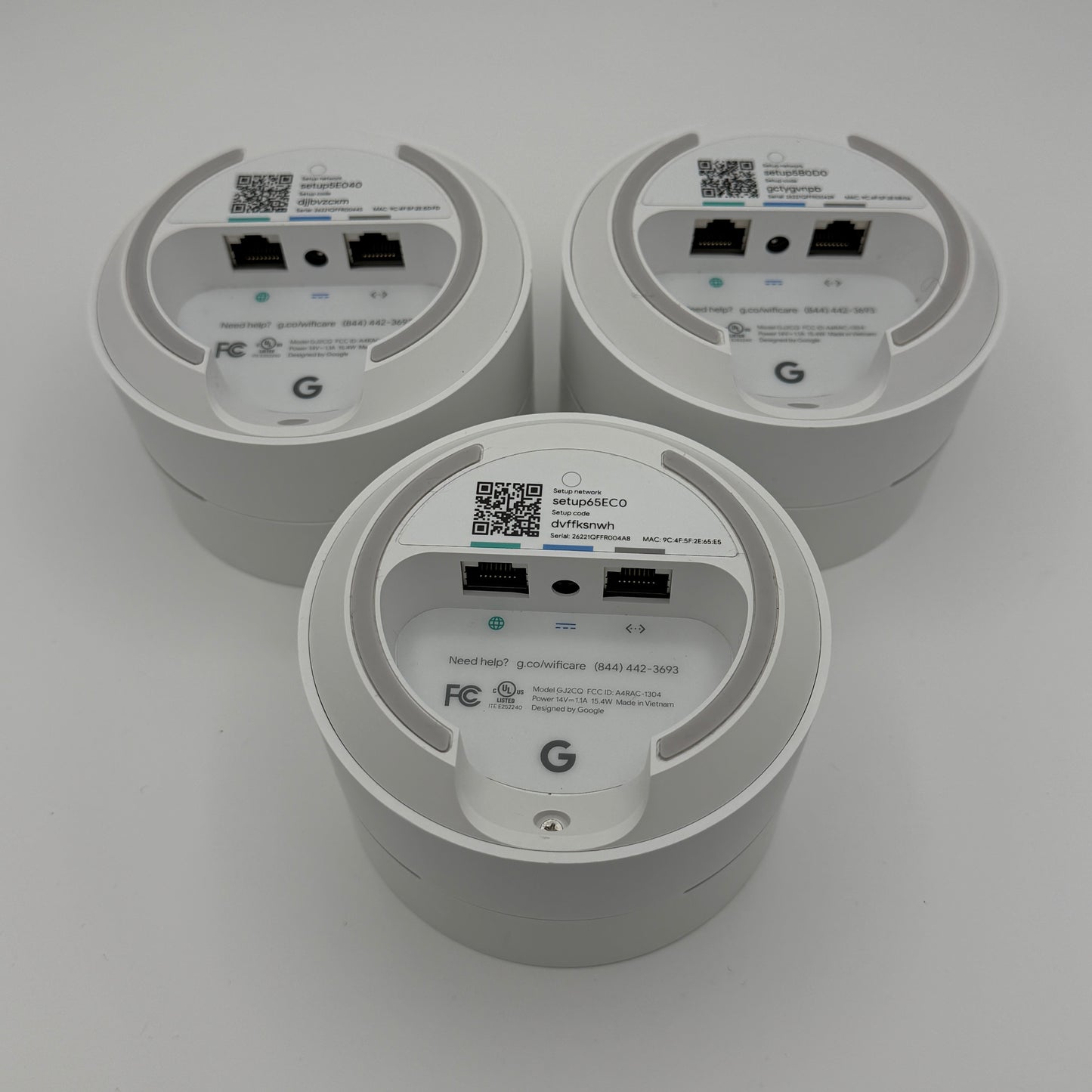 Google AC1200 Dual-Band Mesh Router Set Of 3 READ