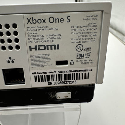 Microsoft Xbox One S (1681) 2016 500GB