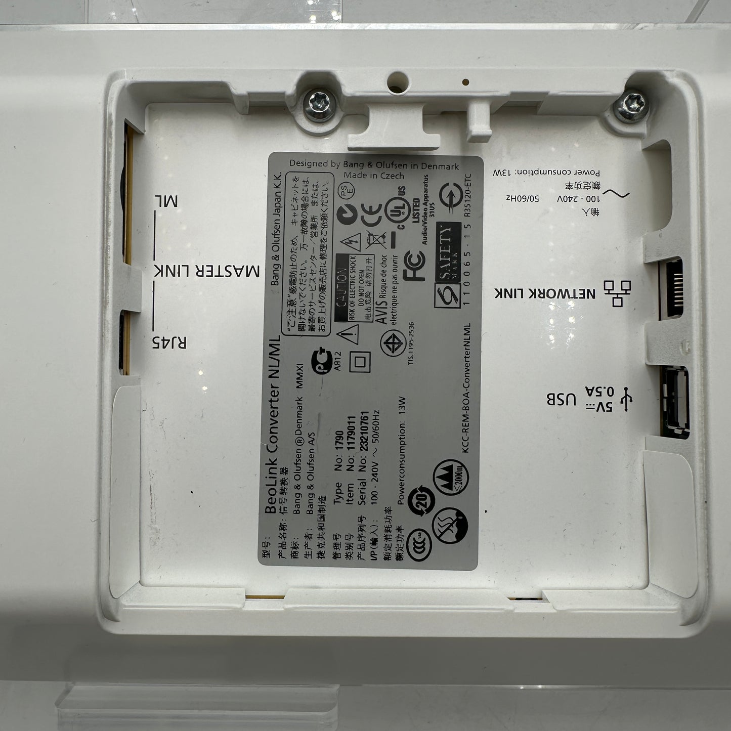 Bang & Olufsen B&O BeoLink NL/ML Converter Type 1790 READ