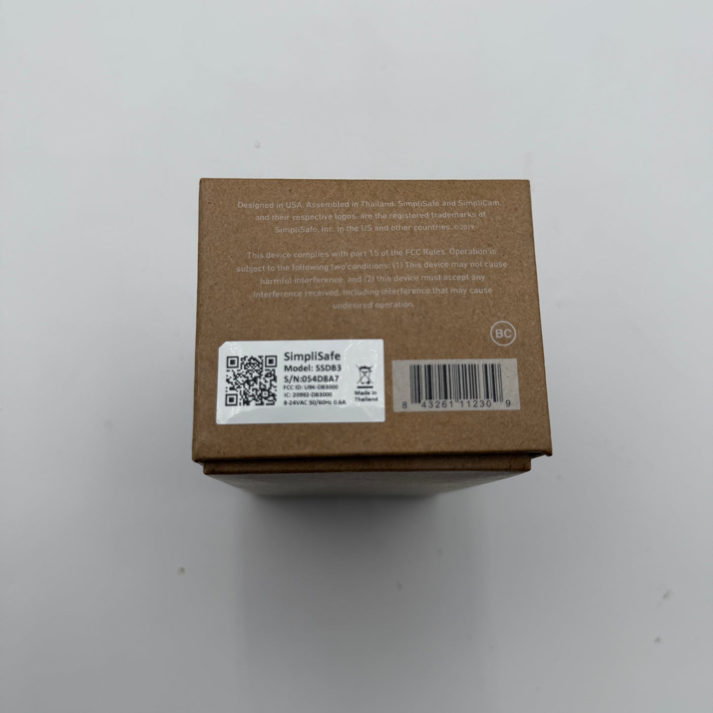 SimpliSafe Pro Video Wired Doorbell SSDB3 NEW