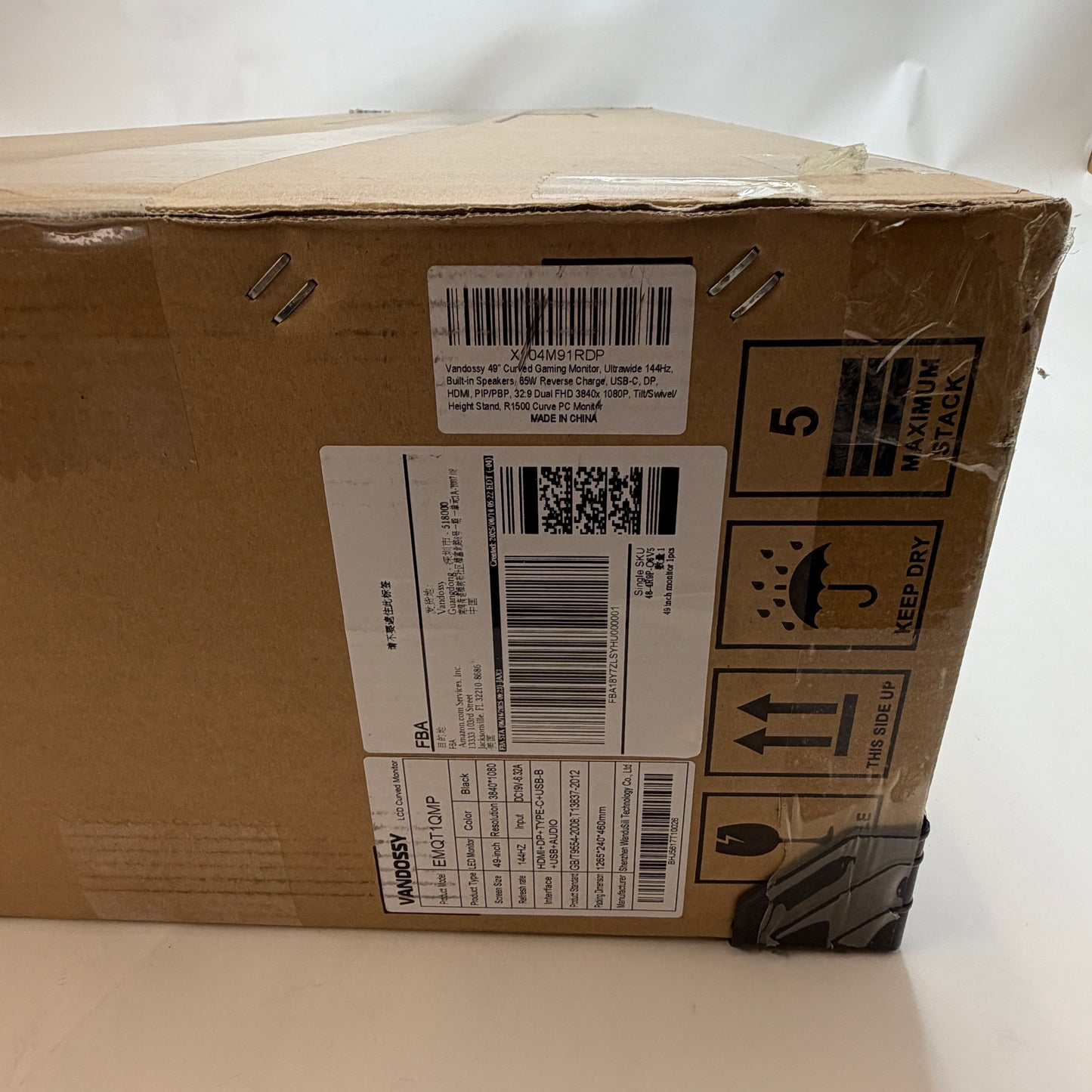 Vandossy 49 Inch Curved Gaming Monitor New