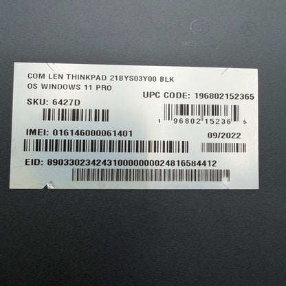 Lenovo ThinkPad X13s 13-inch Laptop Snapdragon 8cx Gen 3 16GB 512GB
