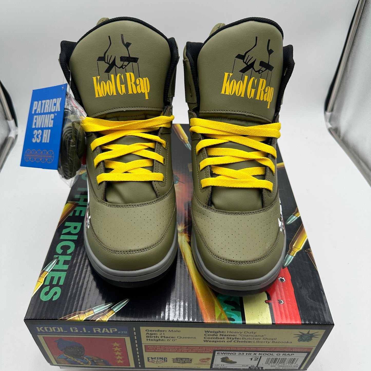 Patrick Ewing 33 Hi X Kool G Rap Sneakers Size 12