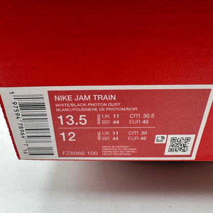 Nike Unisex Jam Train Sneakers White/Black-Photon-Dust 12M & 13.5W