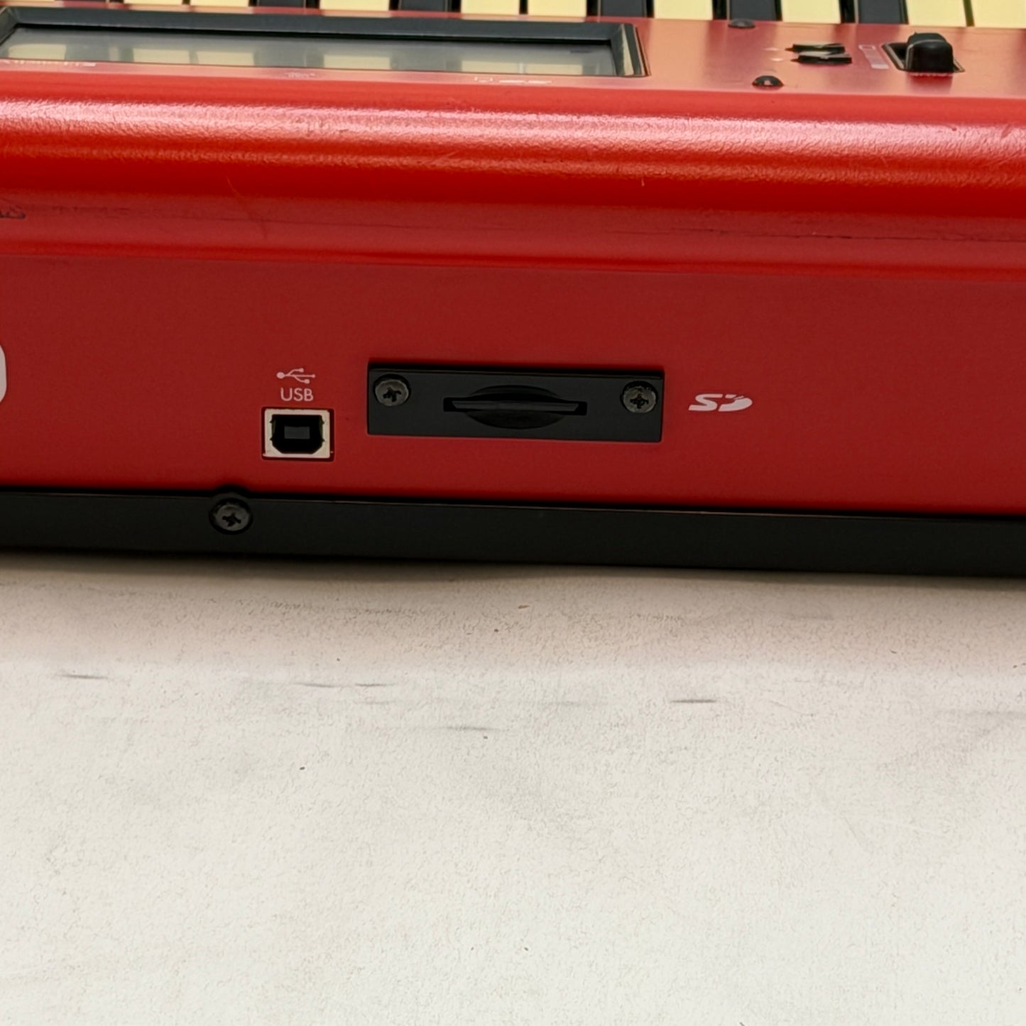 RARE KORG M50-61 Music Workstation Red READ