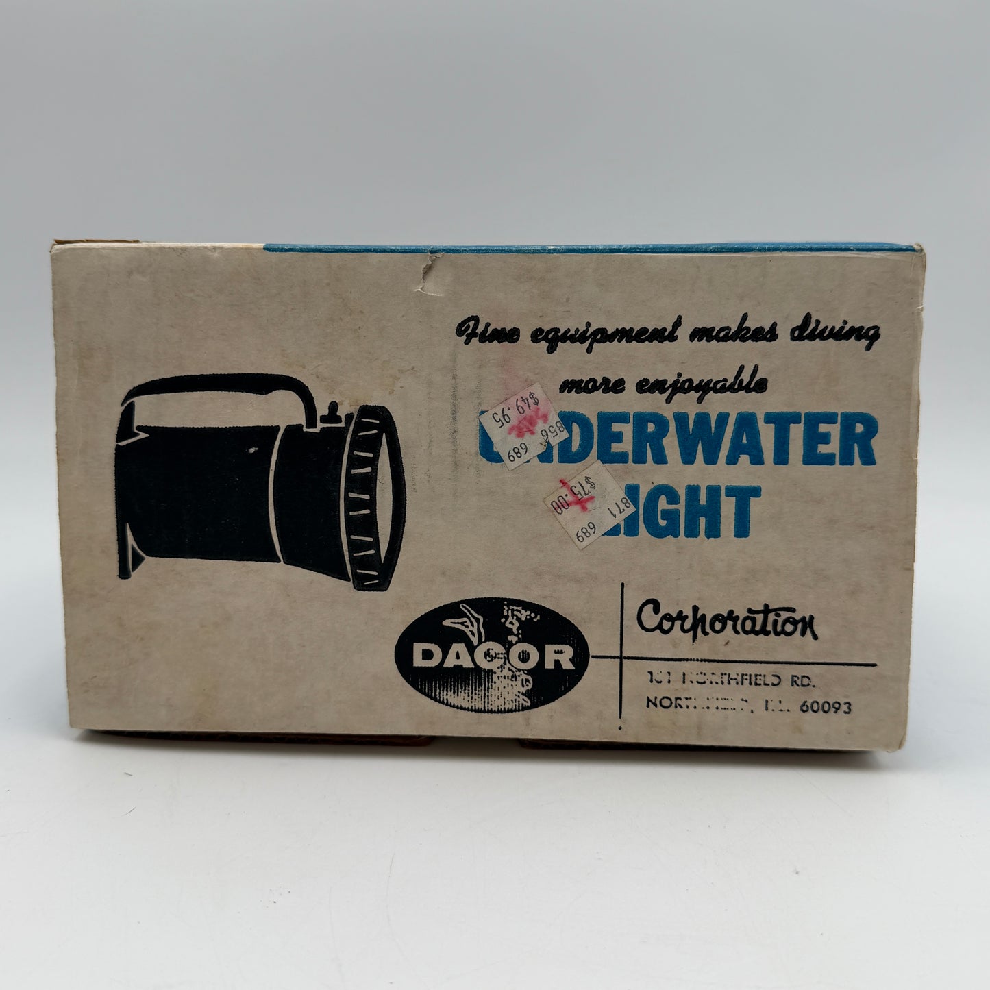 Dacor UL750 Scuba Diver Underwater Diving Light with box READ