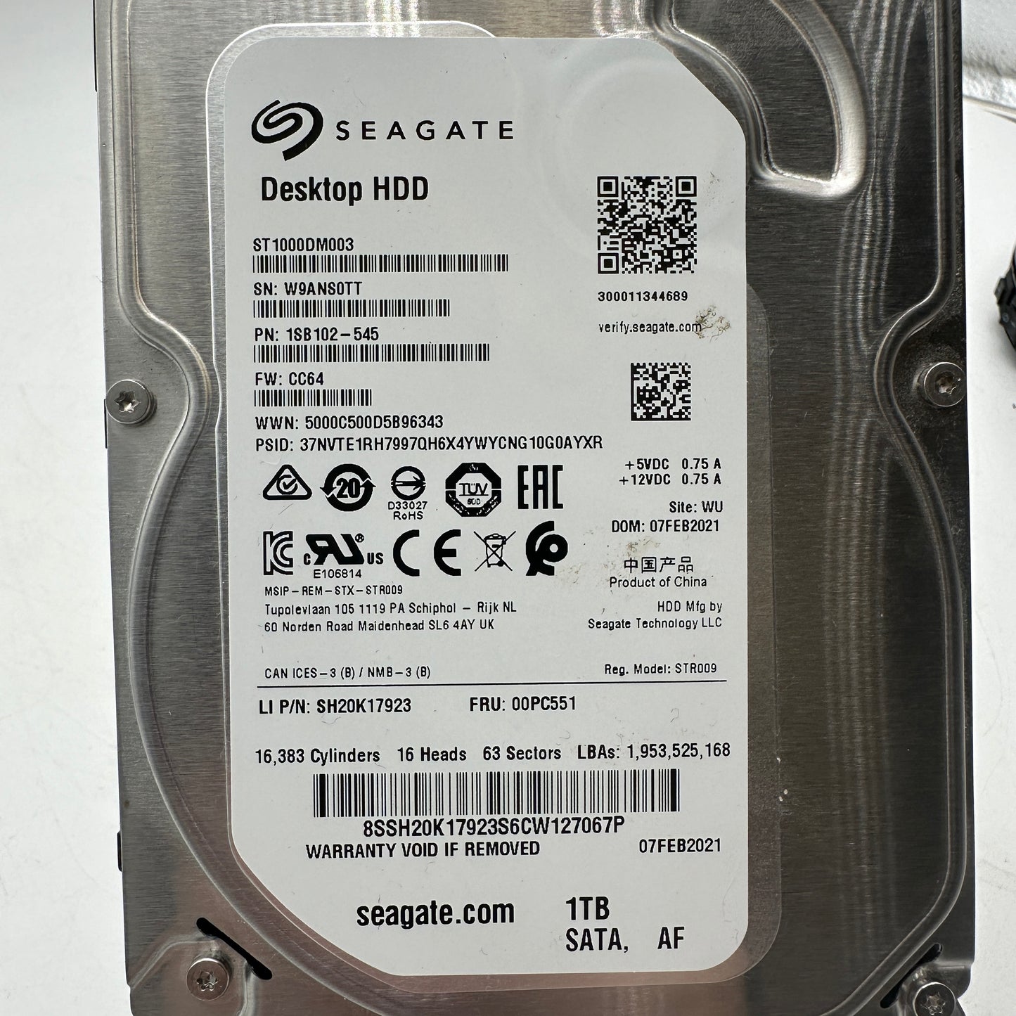 Seagate Desktop HDD 1TB