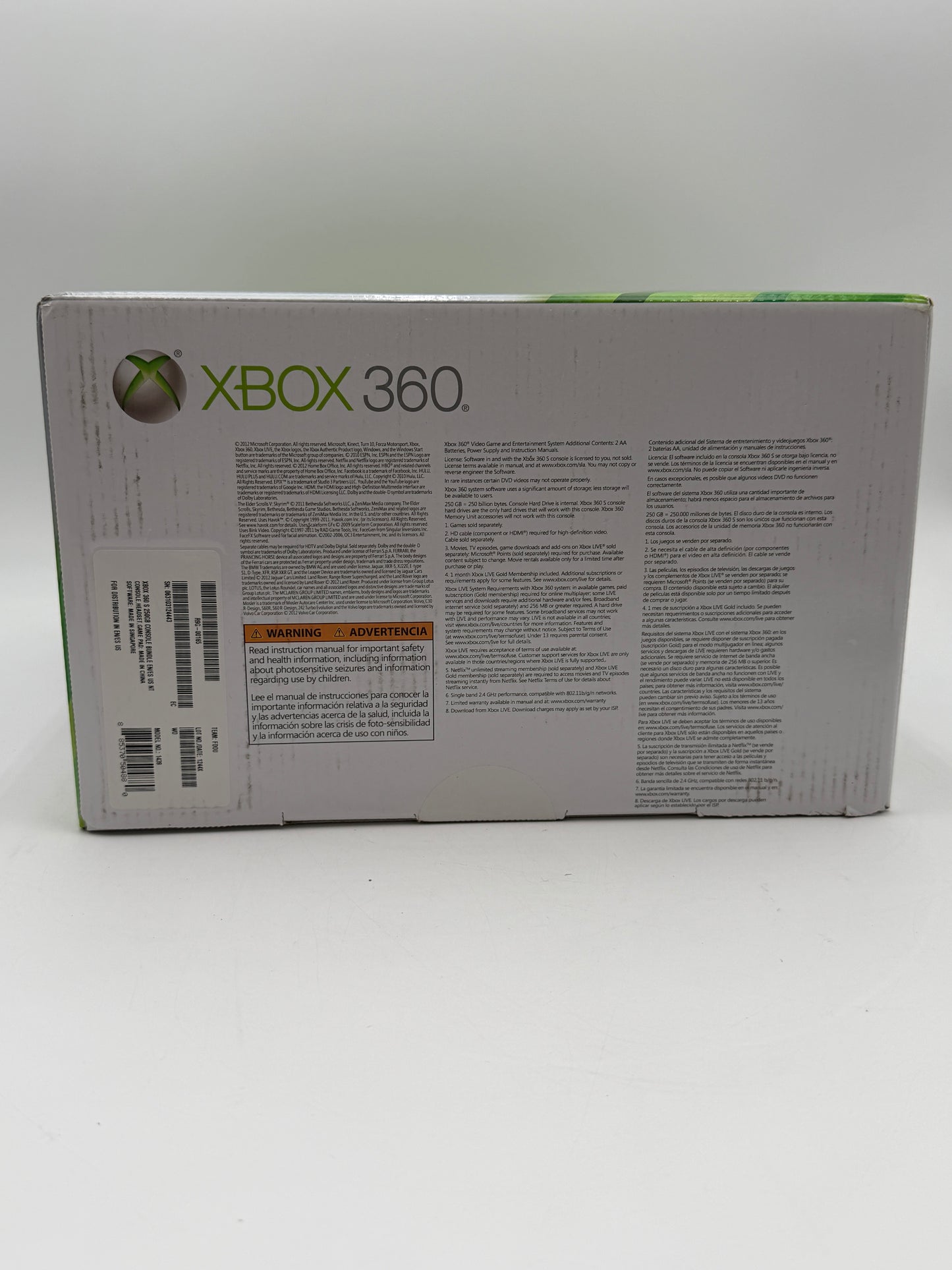 Microsoft Xbox 360 S 250GB Black Console with Box