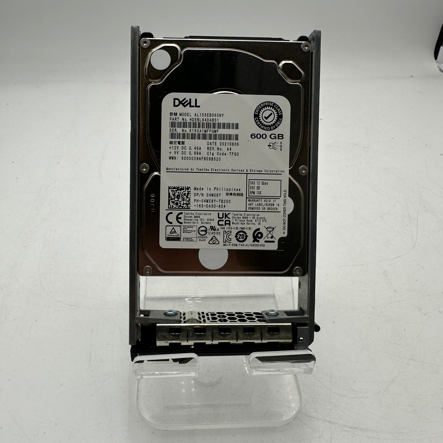 Dell 600GB Enterprise Class HDD 10k RPM 12Gbps READ