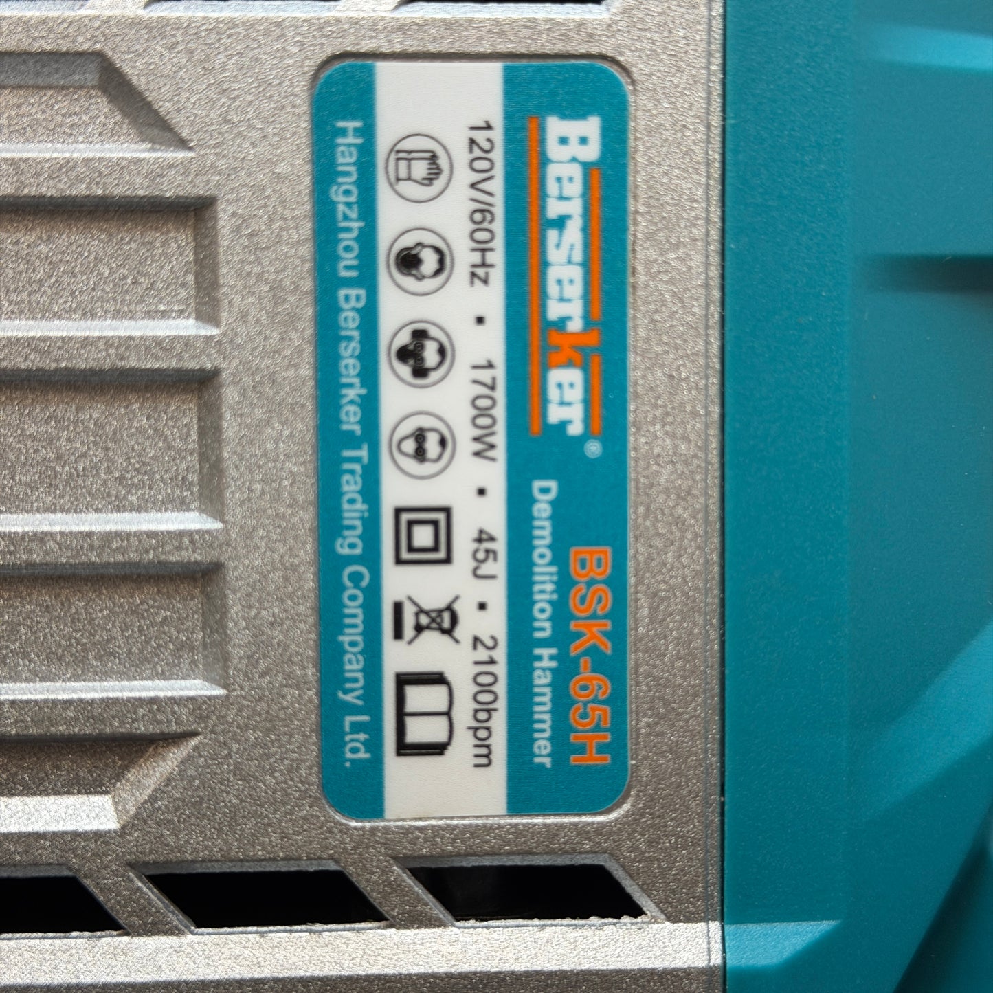 Berserker BSK-65H Electric Demolition Jackhammer 1700W