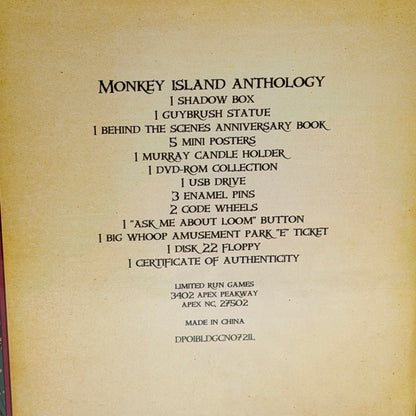 Limited Run Games Monkey Island Collectible Black New In Box