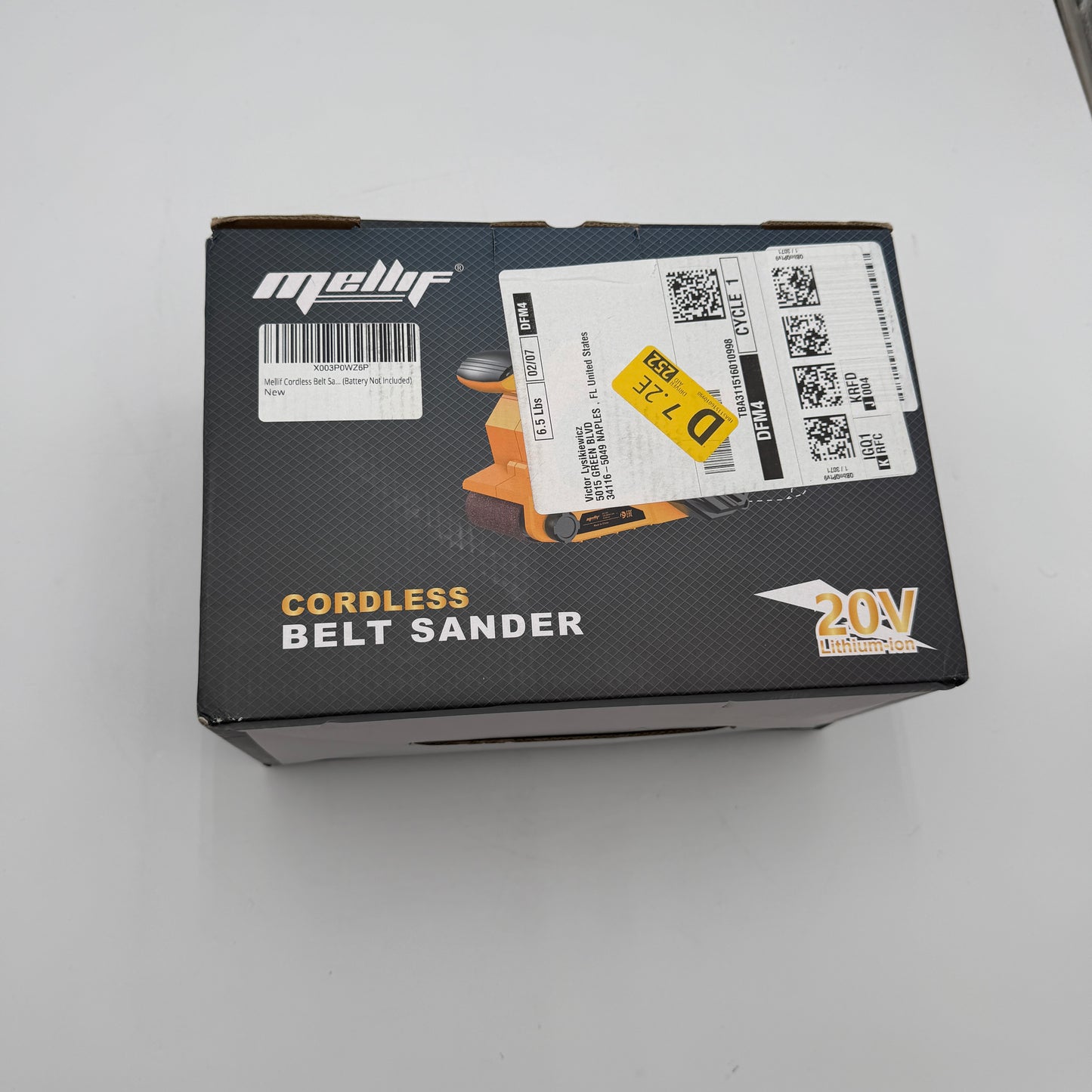 Mellif Cordless Belt Sander 20v NEW