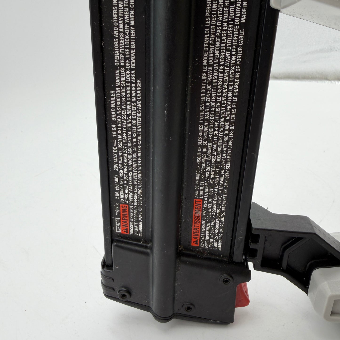 Porter Cable 2 in Brad Nailer PCC790 TOOL ONLY