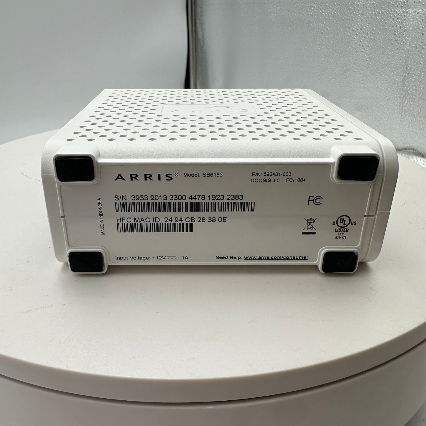 Surfboard SB6183 Cable Modem