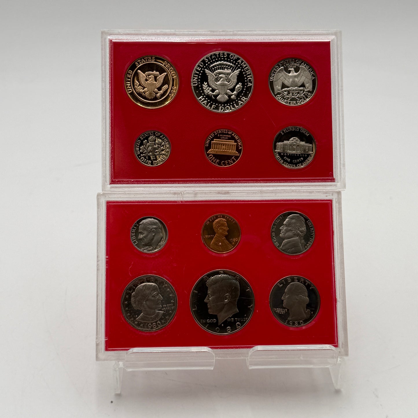 US Mint Lot of 2 1982 1980 United States Mint Proof Coin Set New In Box