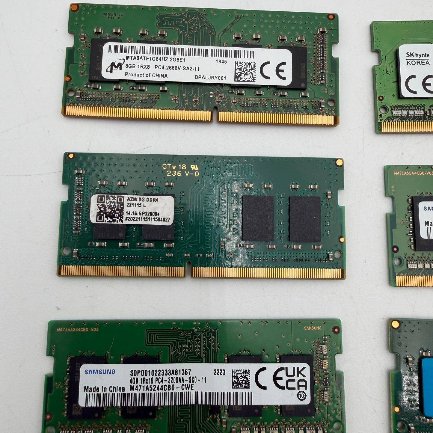 Lot of Untested Laptop RAM 4 & 8 GB Sticks