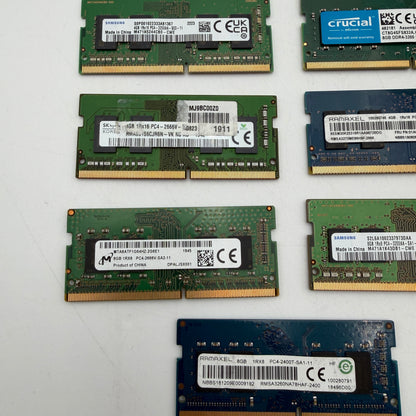 Lot of Untested Laptop RAM 4 & 8 GB Sticks