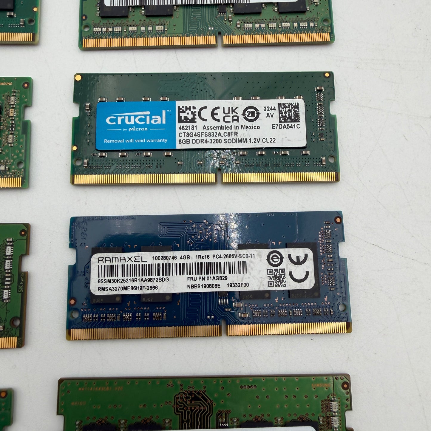 Lot of Untested Laptop RAM 4 & 8 GB Sticks