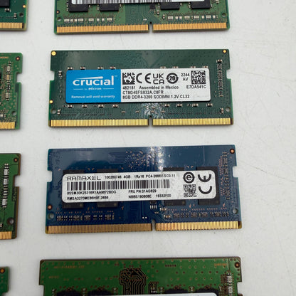 Lot of Untested Laptop RAM 4 & 8 GB Sticks