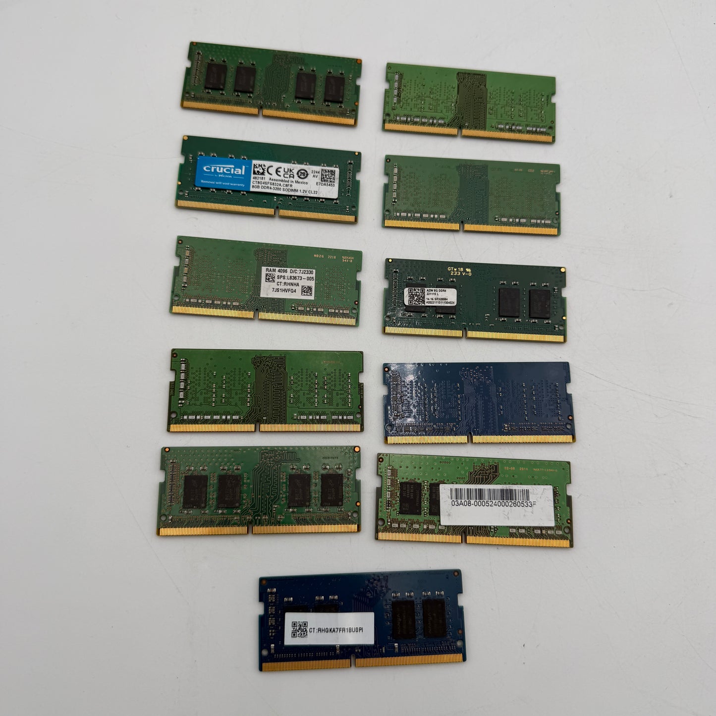 Lot of Untested Laptop RAM 4 & 8 GB Sticks