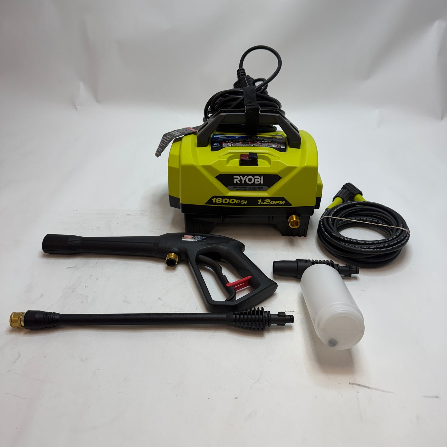 Ryobi 1800 PSI Electric Pressure Washer RY141802